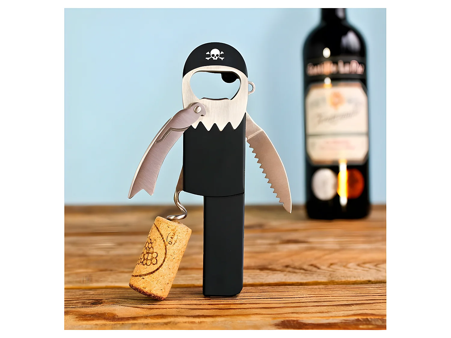 Tire-bouchon Pirate Noir  Suck UK