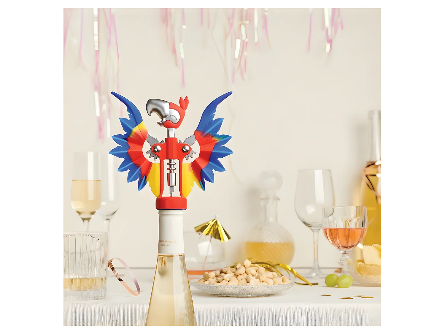 Tire-bouchon perroquet Pinot Multicolore  PA Design