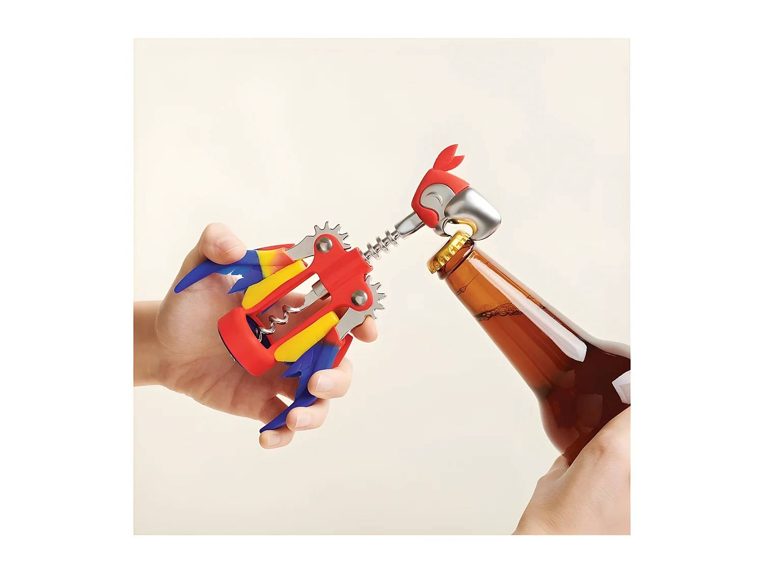 Tire-bouchon perroquet Pinot Multicolore  PA Design