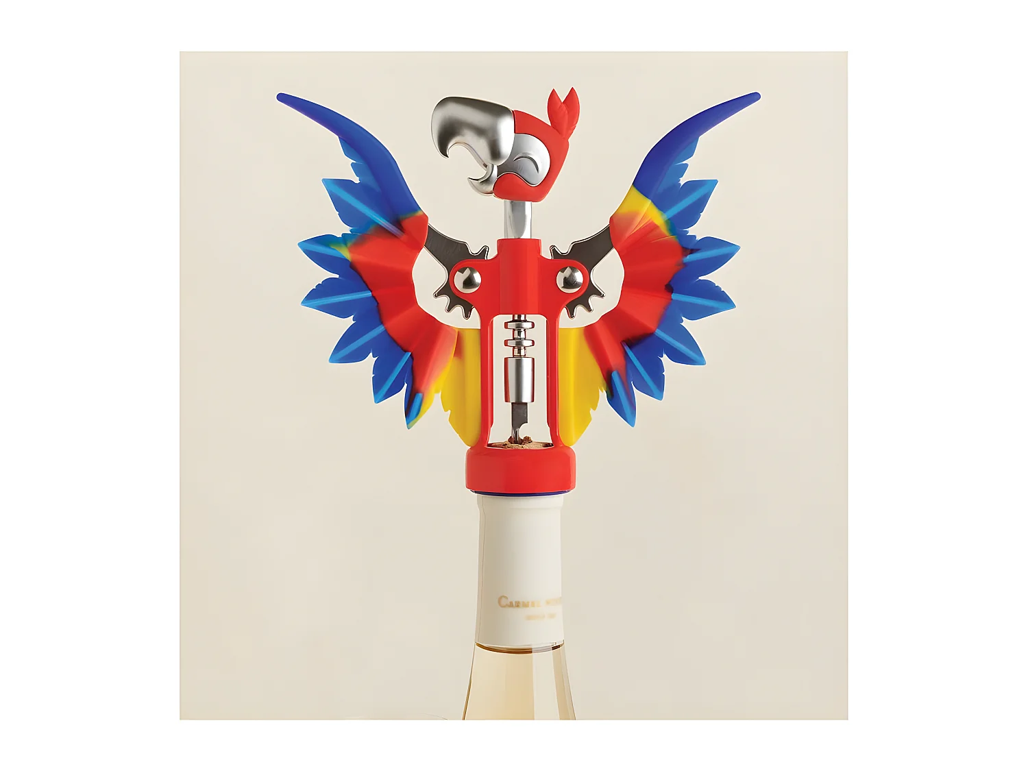 Tire-bouchon perroquet Pinot Multicolore  PA Design