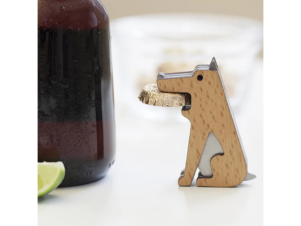 Décapsuleur chien Naturel  Kikkerland