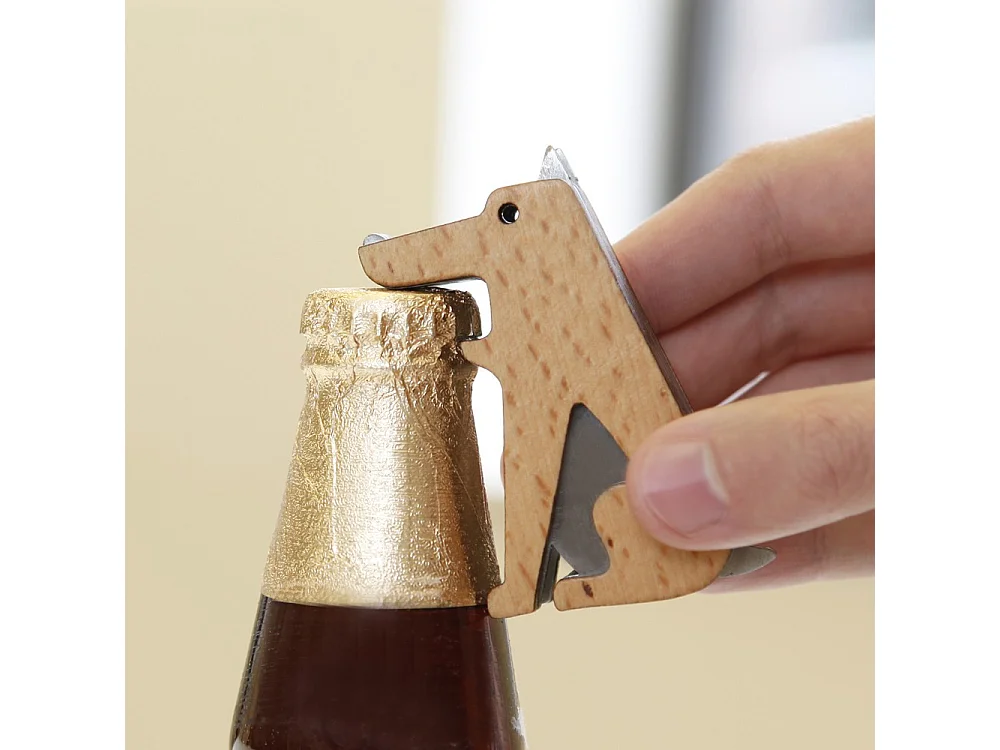 Décapsuleur chien Naturel  Kikkerland