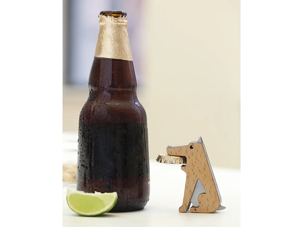 Décapsuleur chien Naturel  Kikkerland