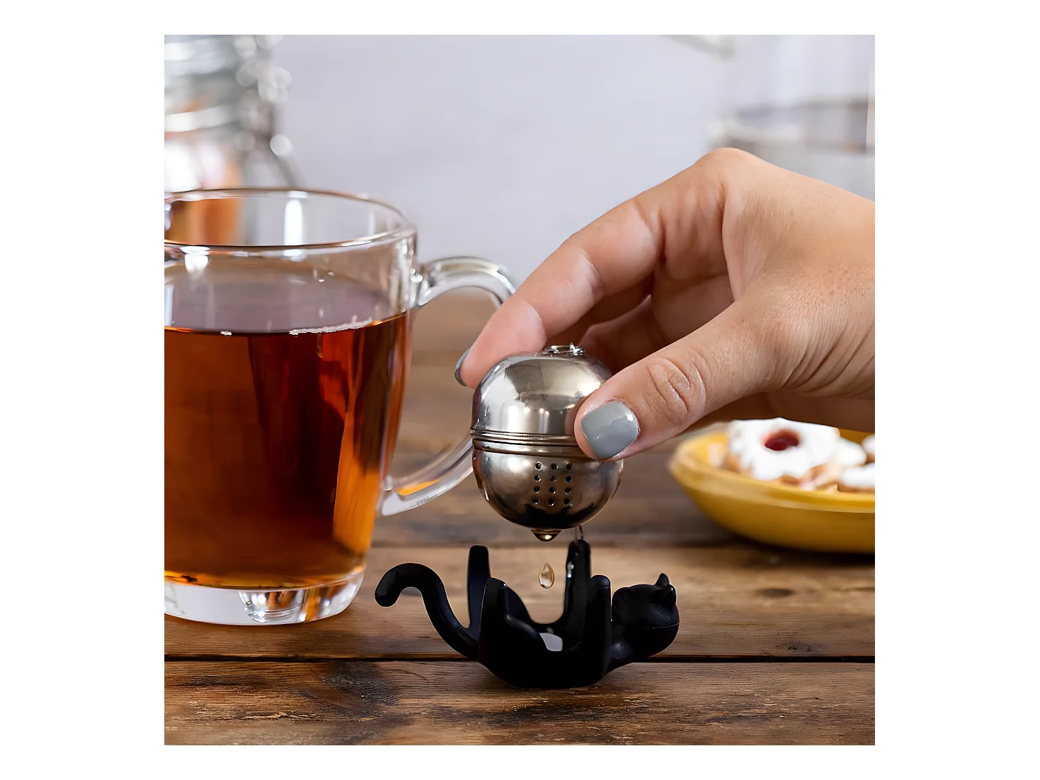 Boule à thé Cattea Noir  PA Design