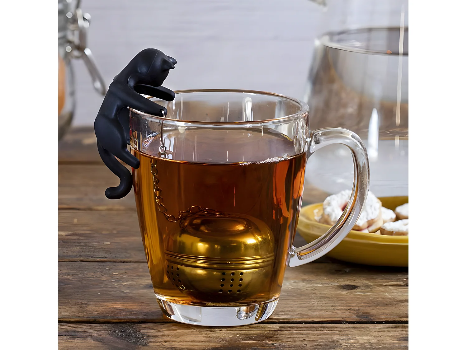 Boule à thé Cattea Noir  PA Design