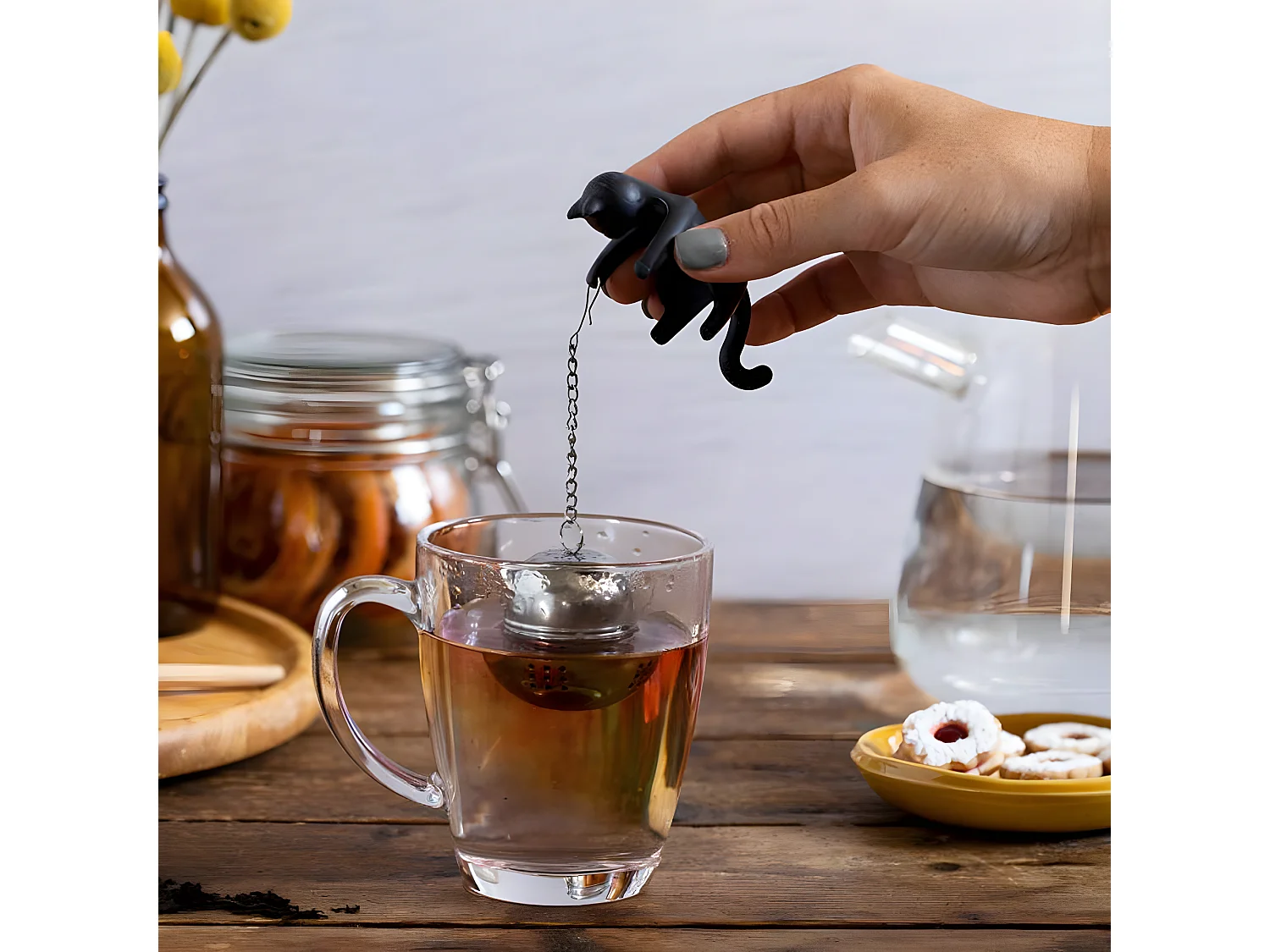 Boule à thé Cattea Noir  PA Design