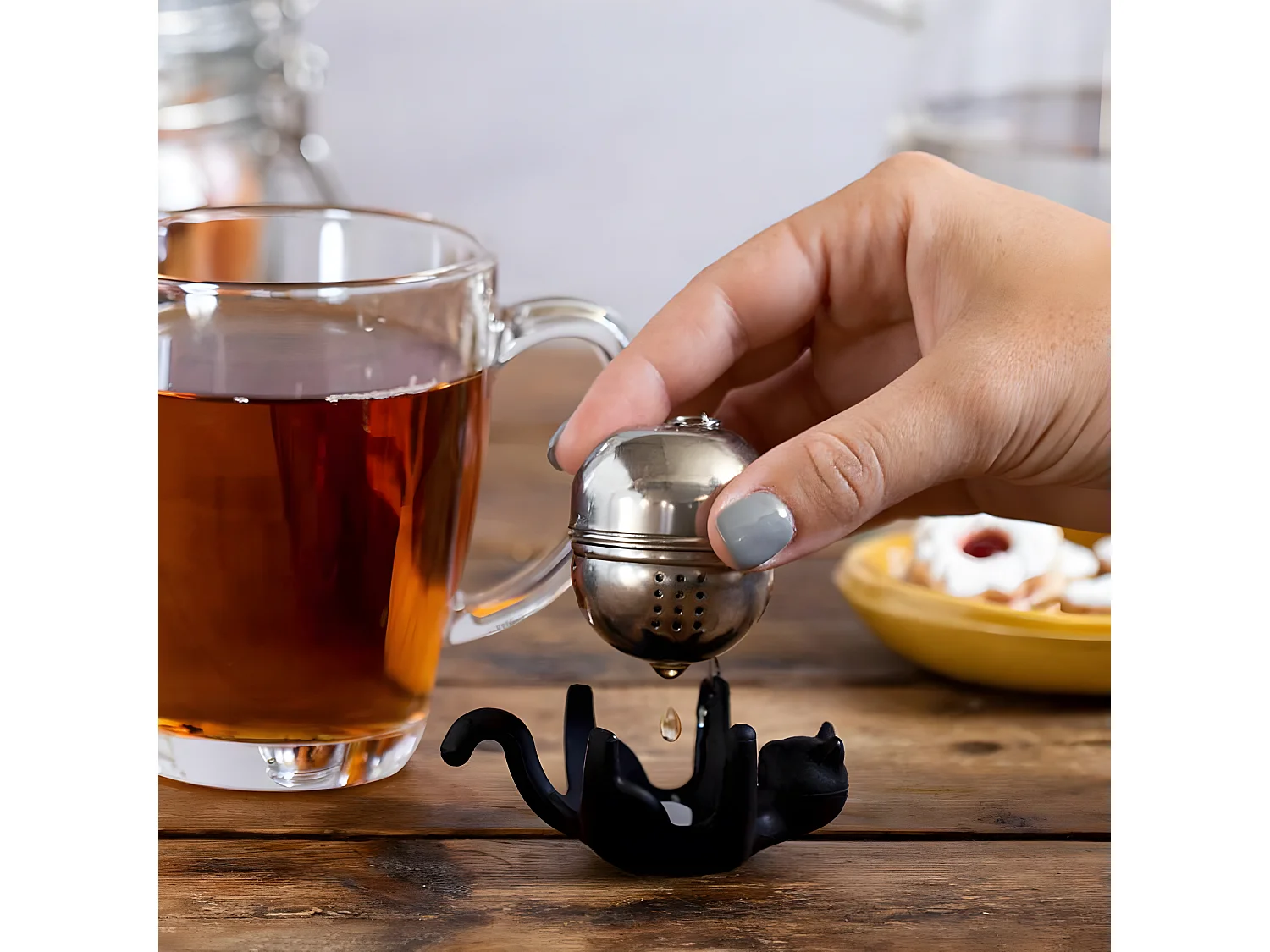 Boule à thé Cattea Noir  PA Design