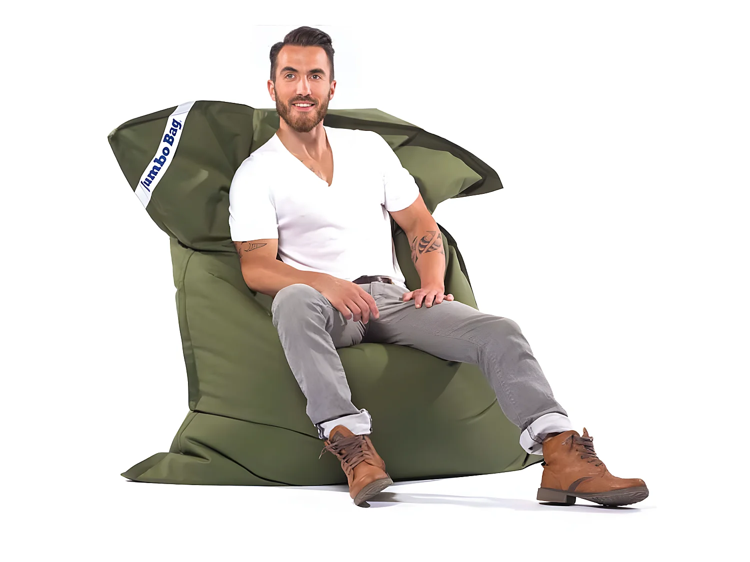 Coussin de sol Jumbo bag Vert olive  Jumbo Bag