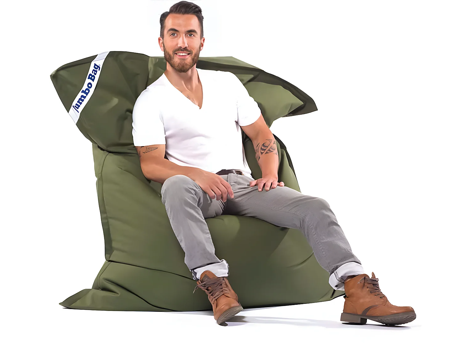 Coussin de sol Jumbo bag Vert olive  Jumbo Bag