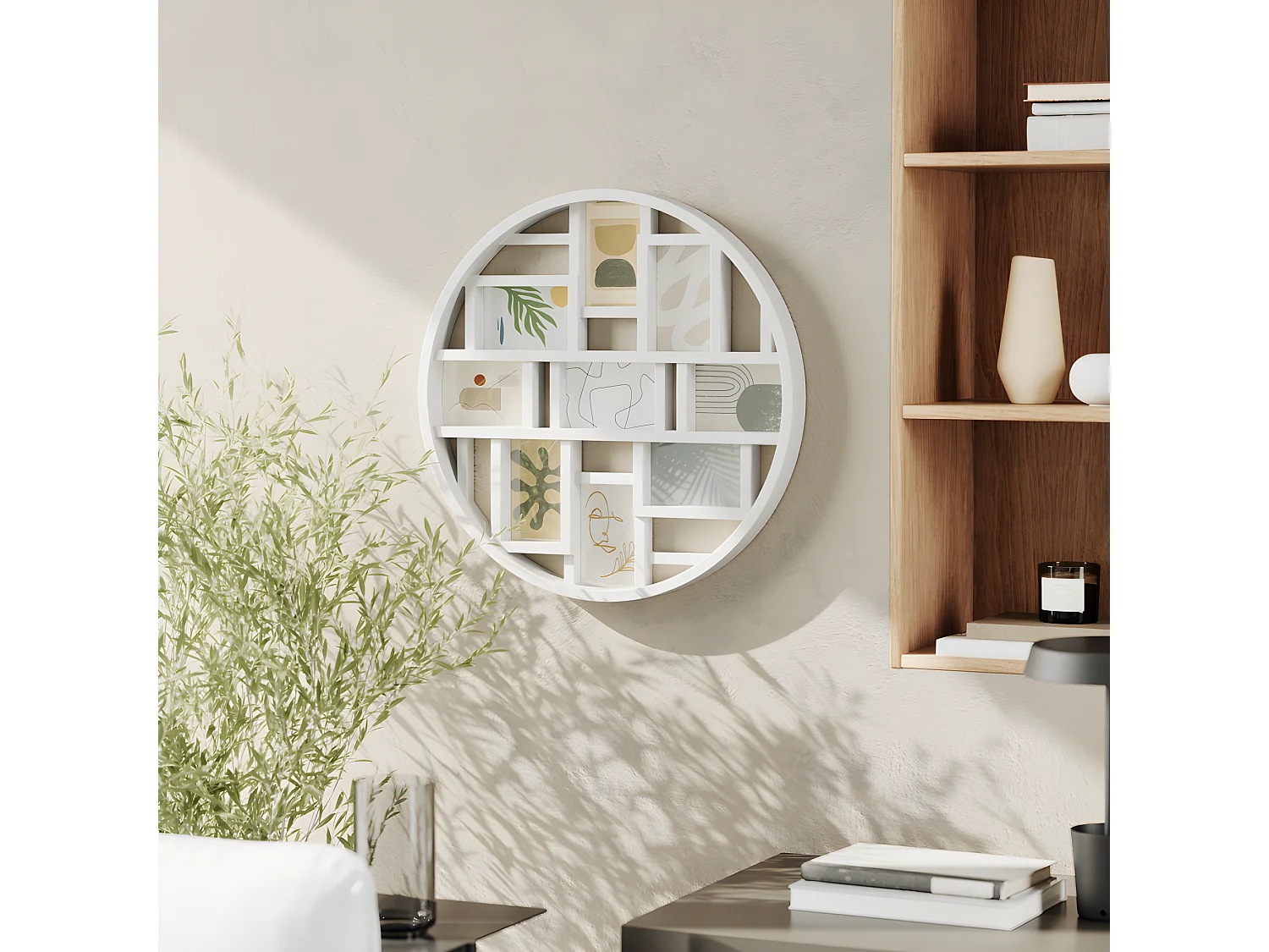 Cadre photos pêle-mêle Luna Noir  Umbra