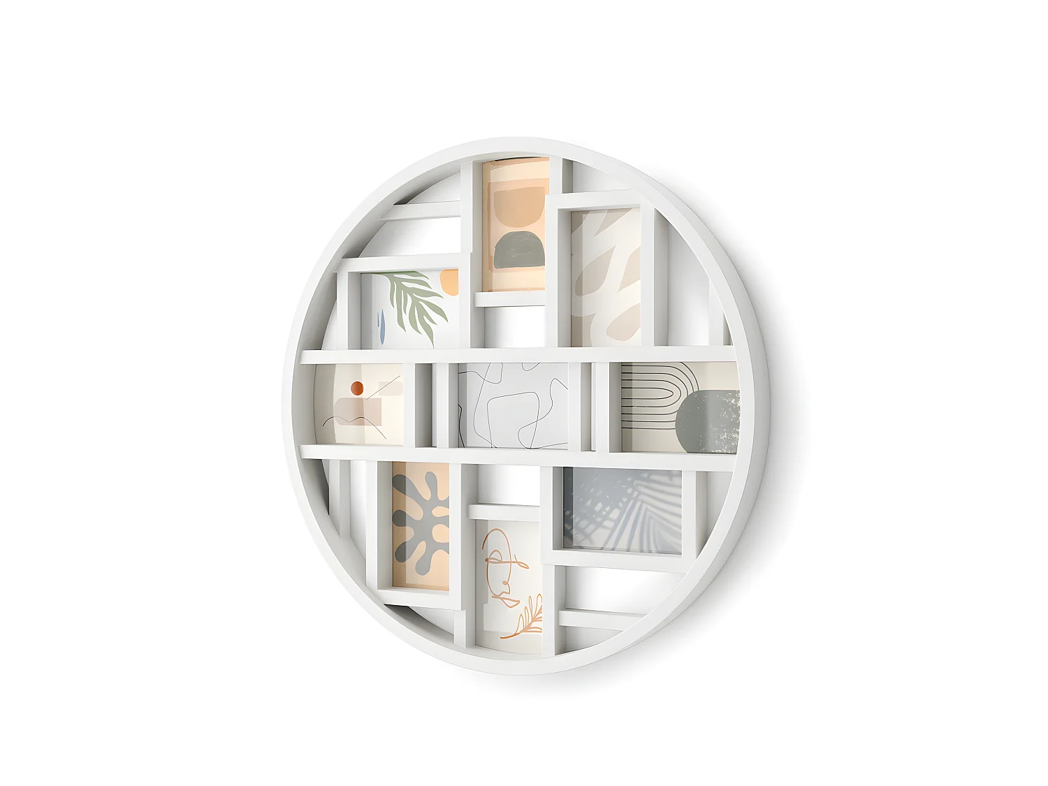 Cadre photos pêle-mêle Luna Blanc  Umbra