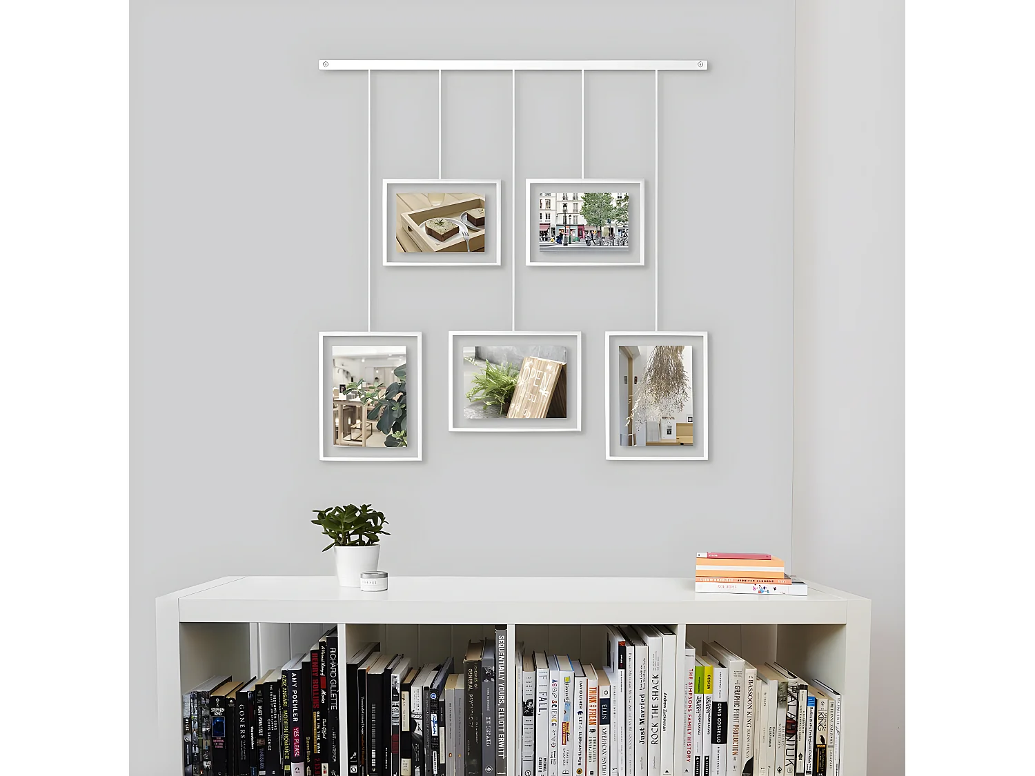 Cornici multifoto stile galleria Bianco