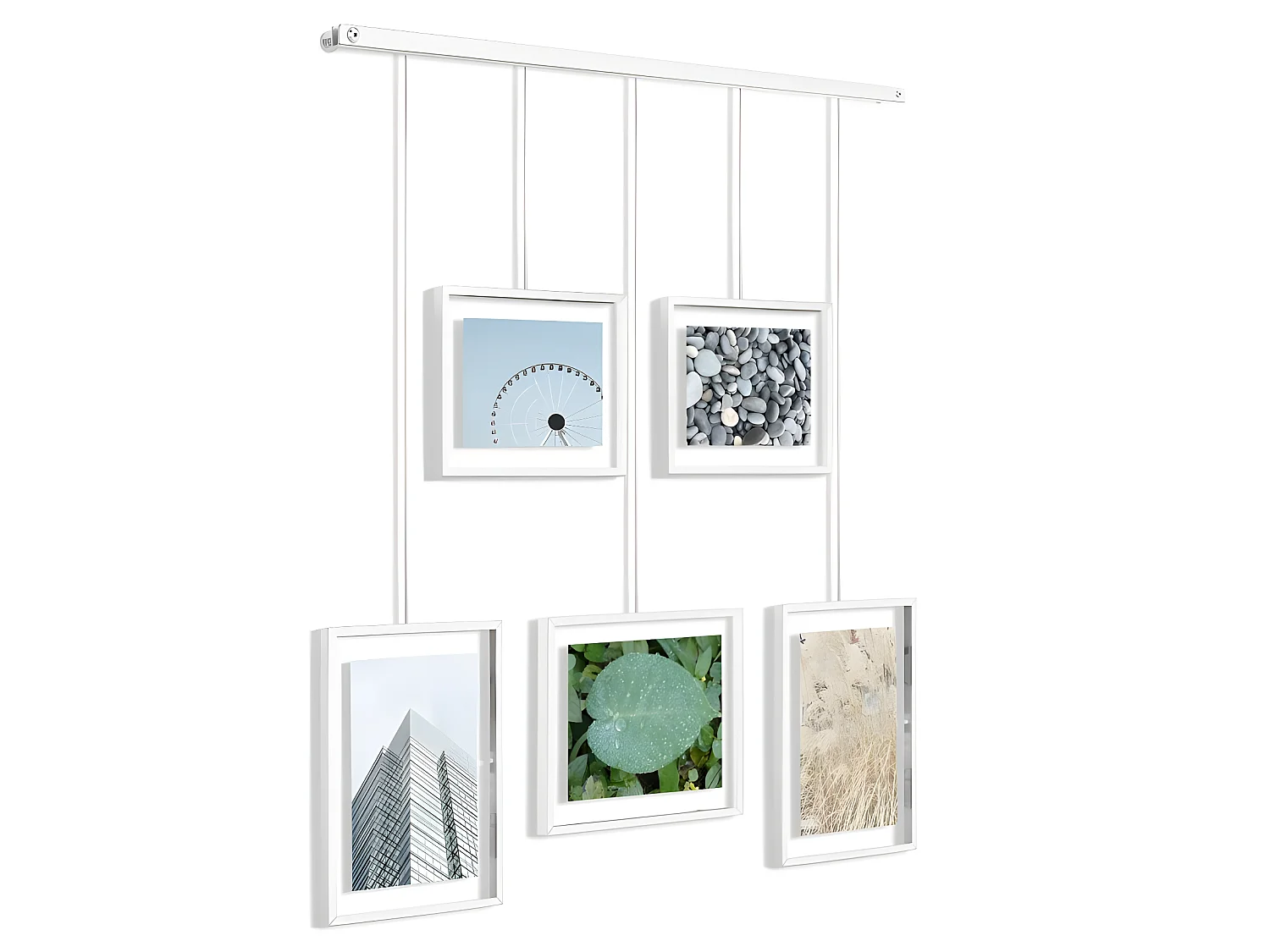 Cornici multifoto stile galleria Bianco