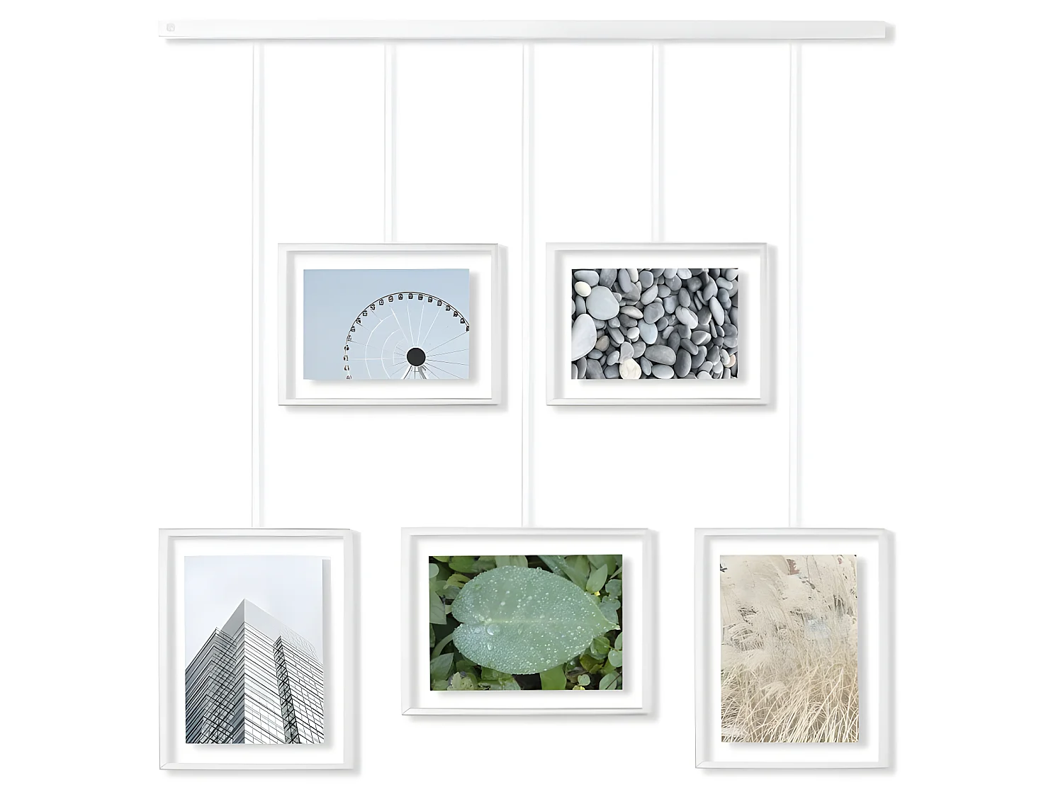 Cornici multifoto stile galleria Bianco