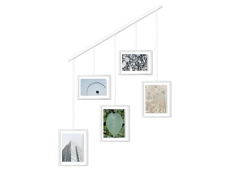 Cornici multifoto stile galleria Bianco