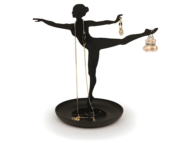 Arbre à bijoux Ballerine Noir  Kikkerland