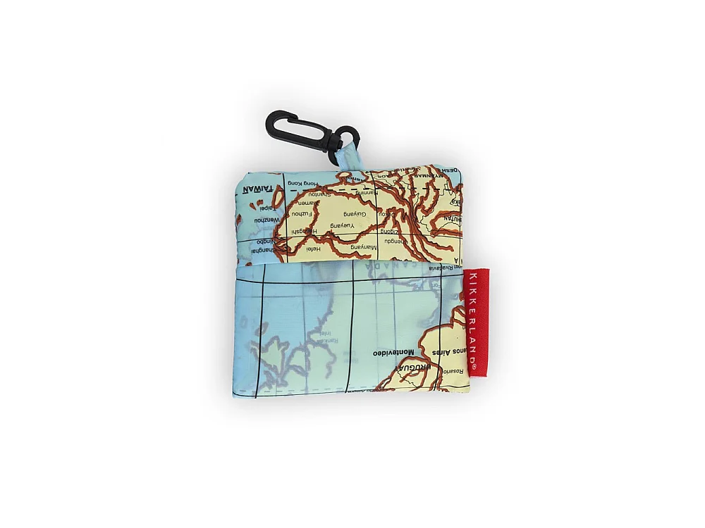 Sac baluchon Carte du monde Multicolore  Kikkerland