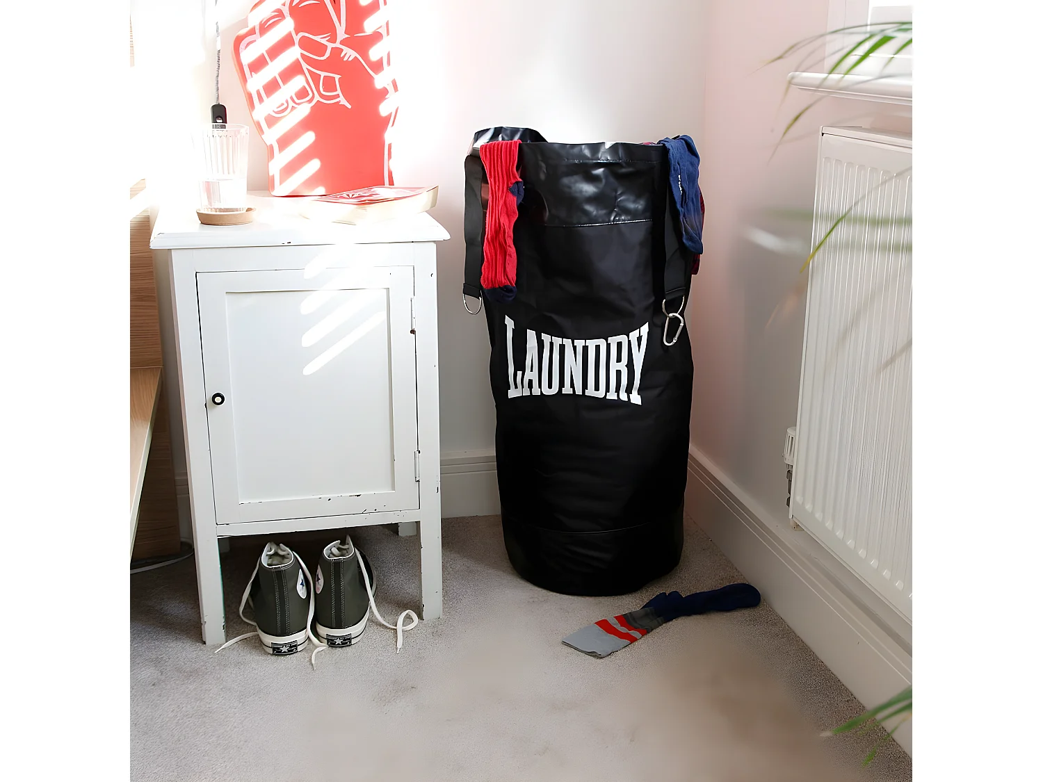 Sac à linge Punch Bag Noir  Suck UK