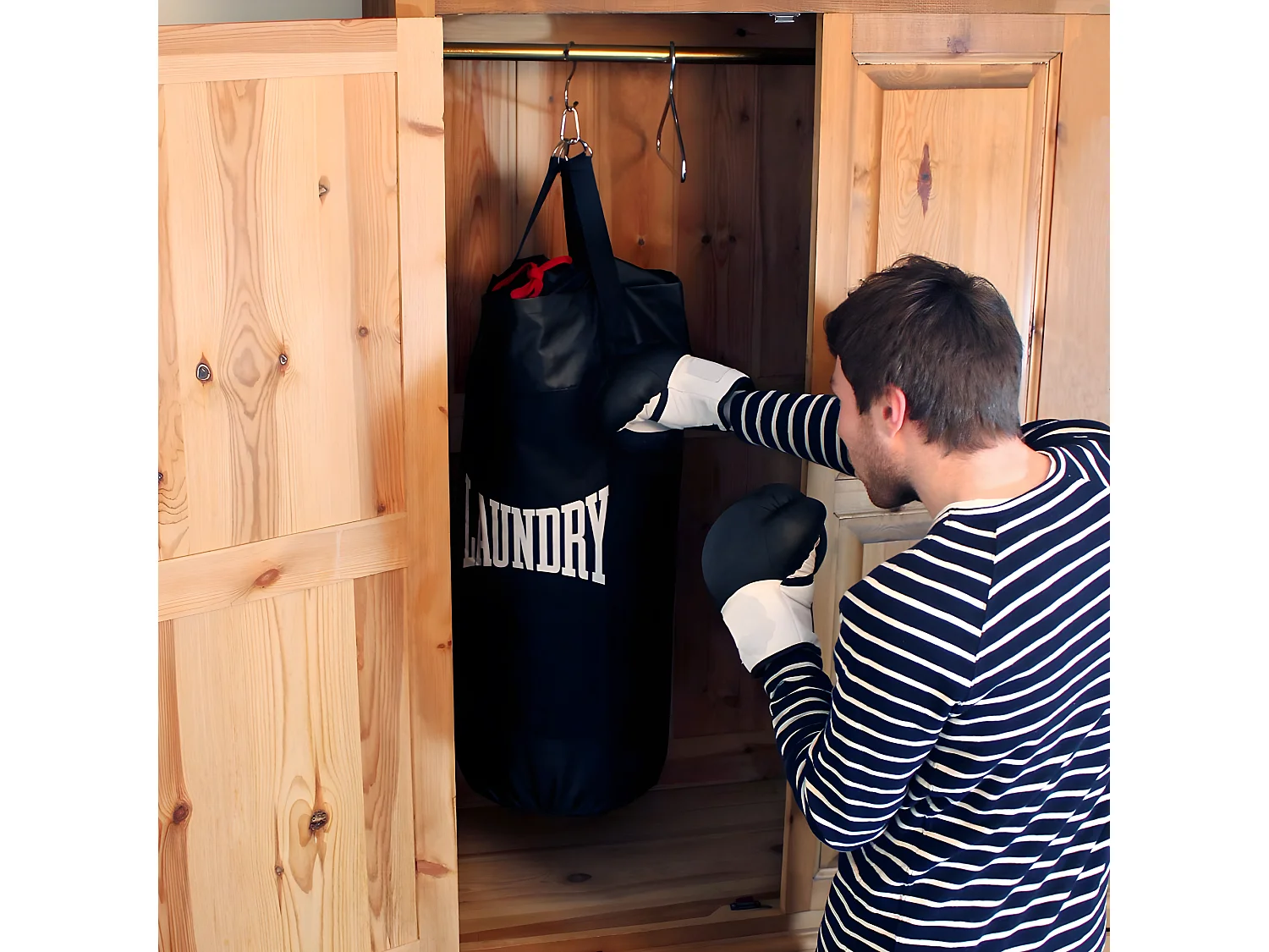 Sac à linge Punch Bag Noir  Suck UK