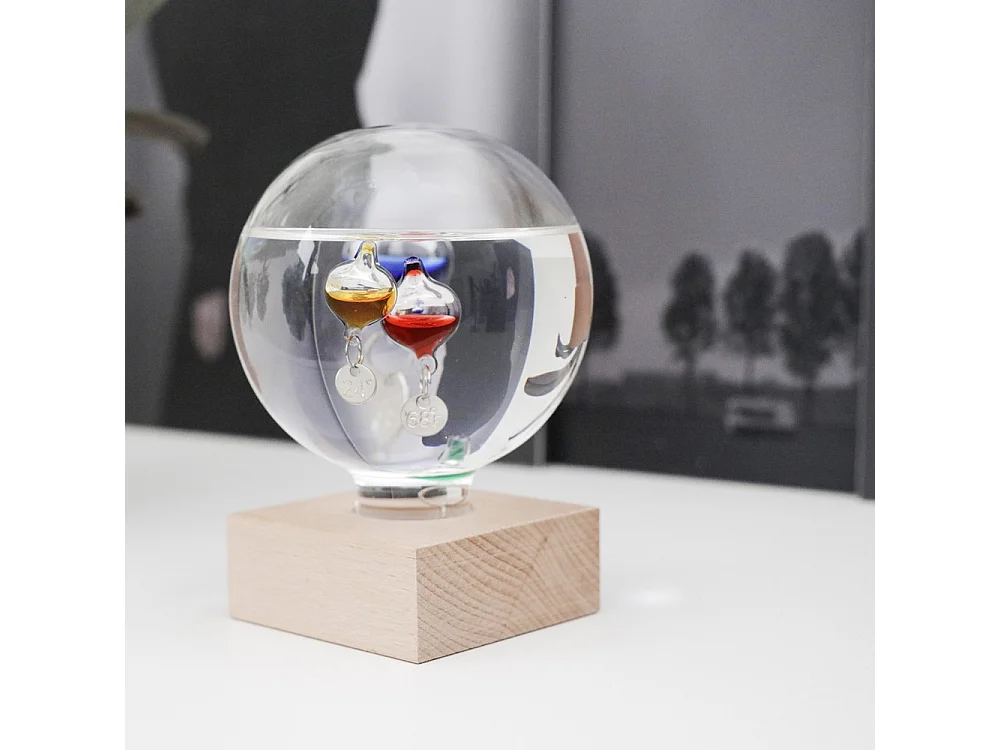 Thermomètre de Galilée Transparent  Kikkerland