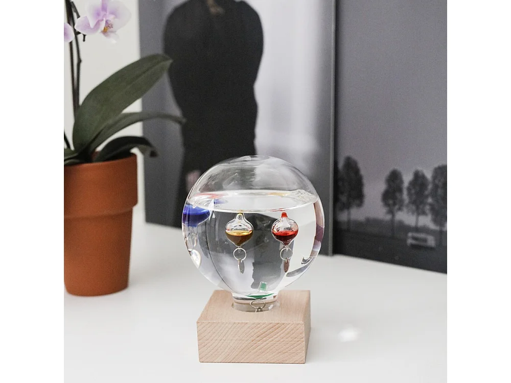 Thermomètre de Galilée Transparent  Kikkerland