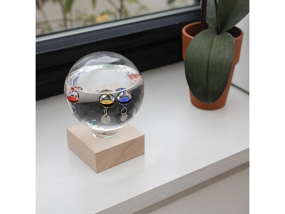 Thermomètre de Galilée Transparent  Kikkerland