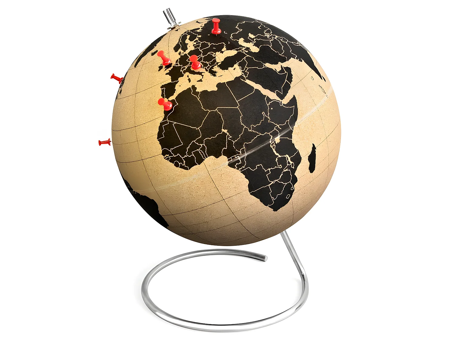 Globe en liège Noir  Suck UK