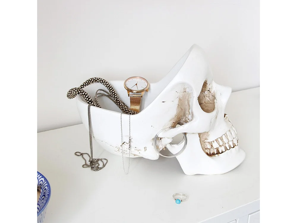 Vide poches Skull Tidy Blanc  Suck UK