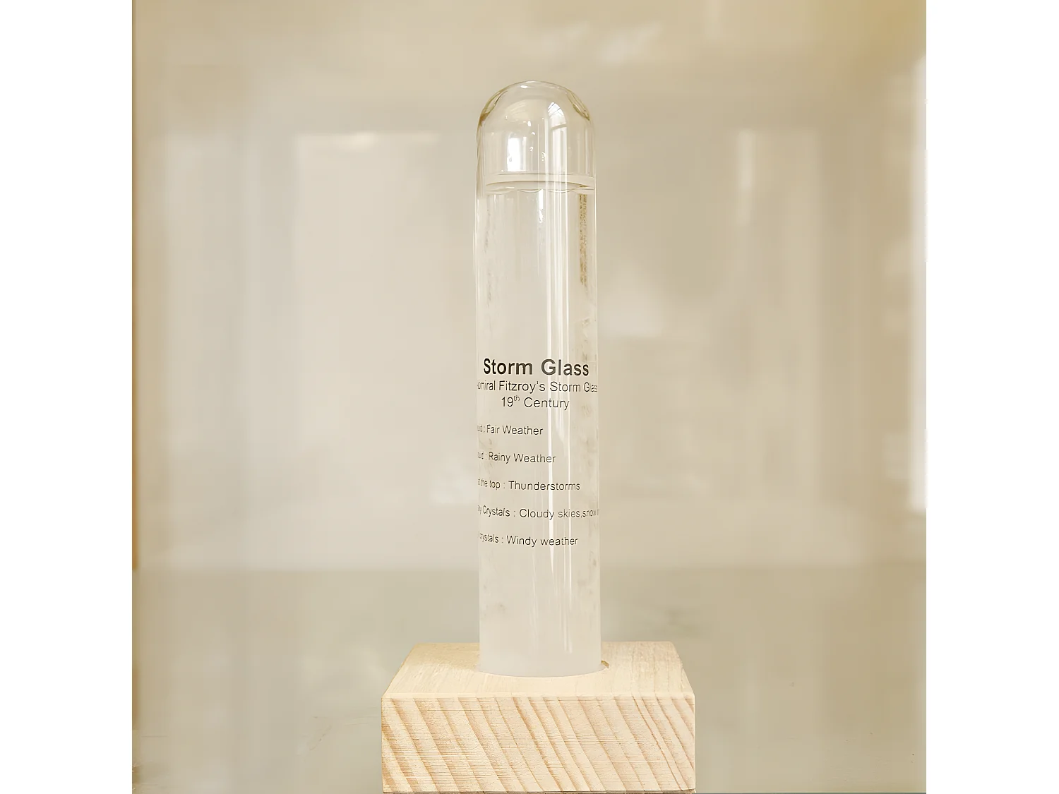 Baromètre tempête Transparent  Kikkerland