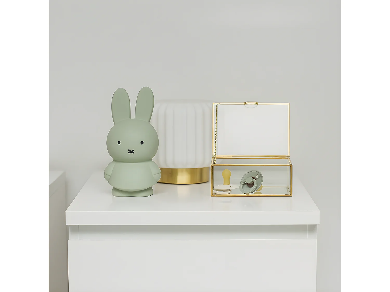 Tirelire Miffy uni Vert  Atelier Pierre