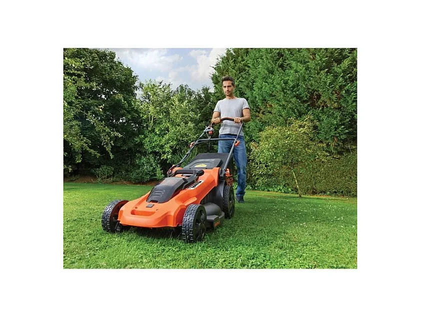 Tondeuse a Gazon Electrique Sans Fil 36V CLMA4820L2-QW - BLACK+DECKER - 7 Hauteurs Réglables - Fonction Mulching