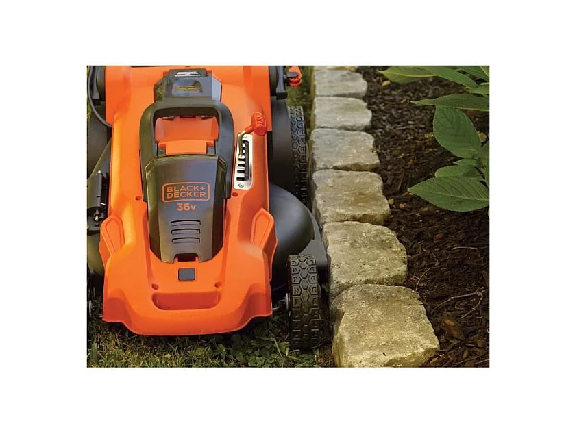Tondeuse a Gazon Electrique Sans Fil 36V CLMA4820L2-QW - BLACK+DECKER - 7 Hauteurs Réglables - Fonction Mulching