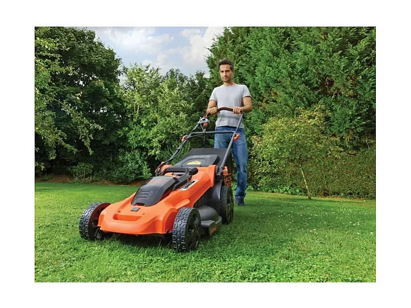 Tondeuse a Gazon Electrique Sans Fil 36V CLMA4820L2-QW - BLACK+DECKER - 7 Hauteurs Réglables - Fonction Mulching