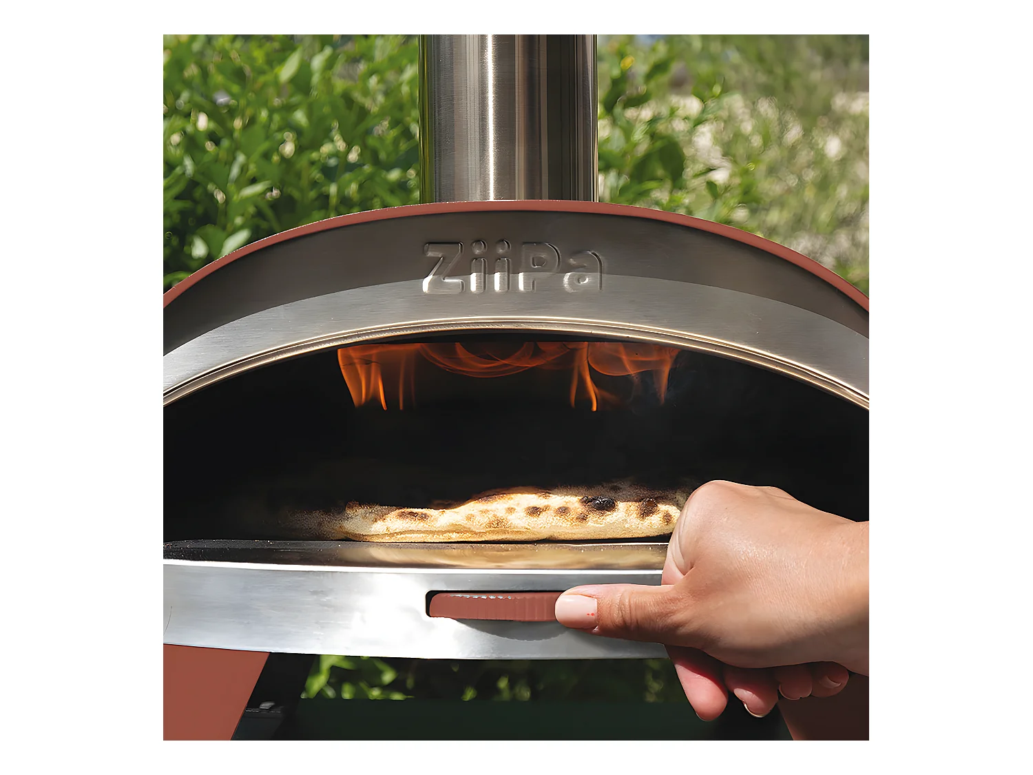 Four à pizza à pellets terracotta
