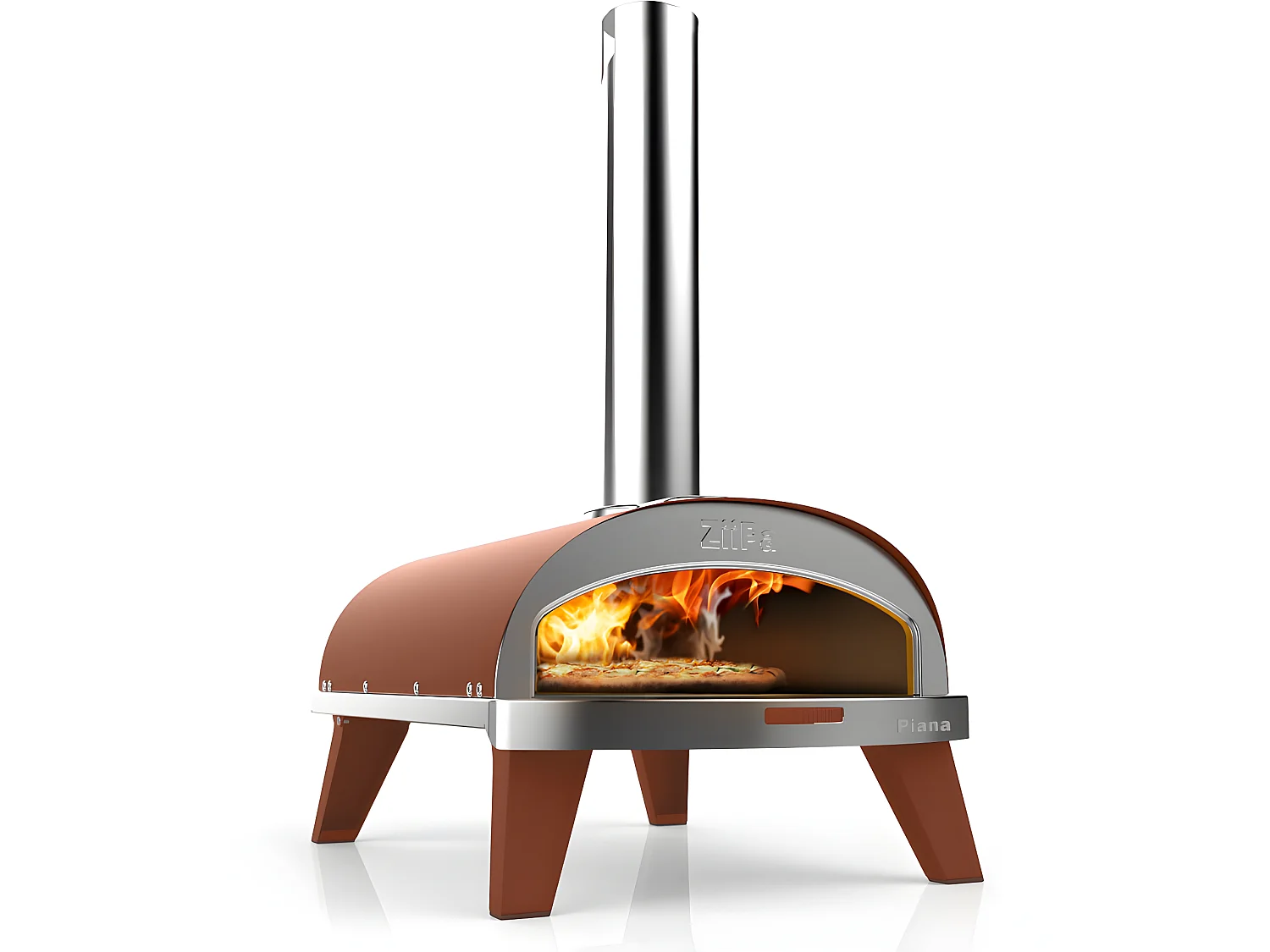 Four à pizza à pellets terracotta