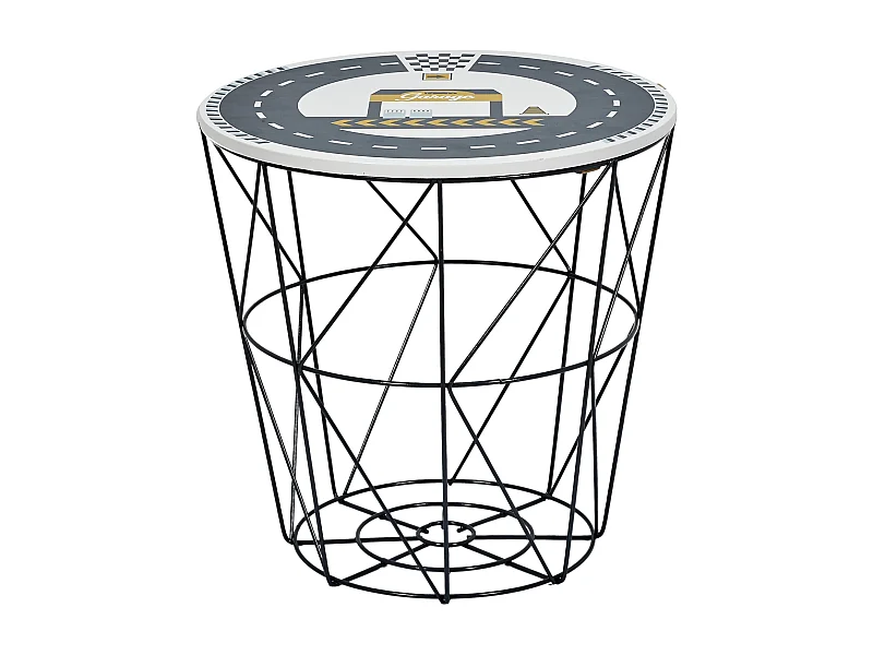 Drahtkorb mit Deckel mit Druck