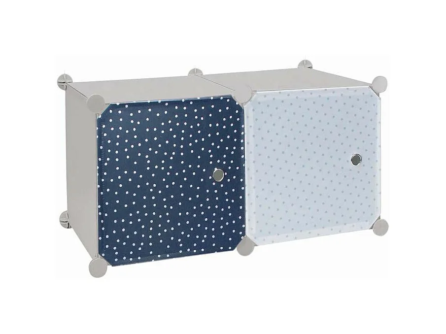 Modulierbares Regal für Kinder mit 2 Fächern 30x30 cm