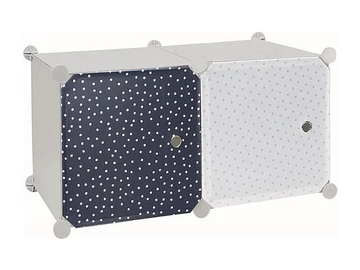 Modulierbares Regal für Kinder mit 2 Fächern 30x30 cm