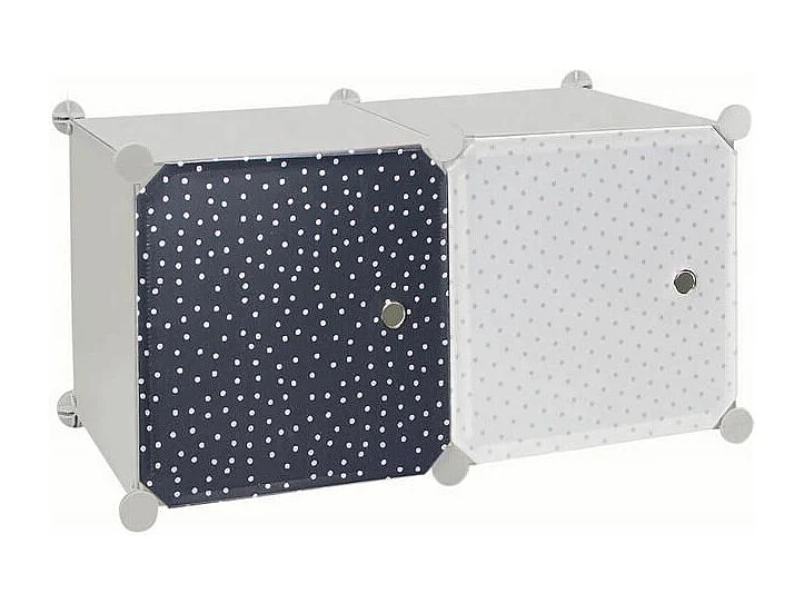 Modulierbares Regal für Kinder mit 2 Fächern 30x30 cm