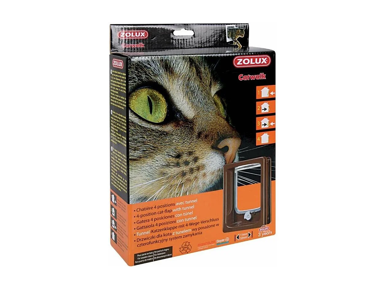 Gatera de 4 posiciones con túnel