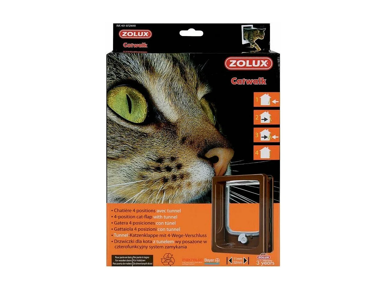 Gatera de 4 posiciones con túnel