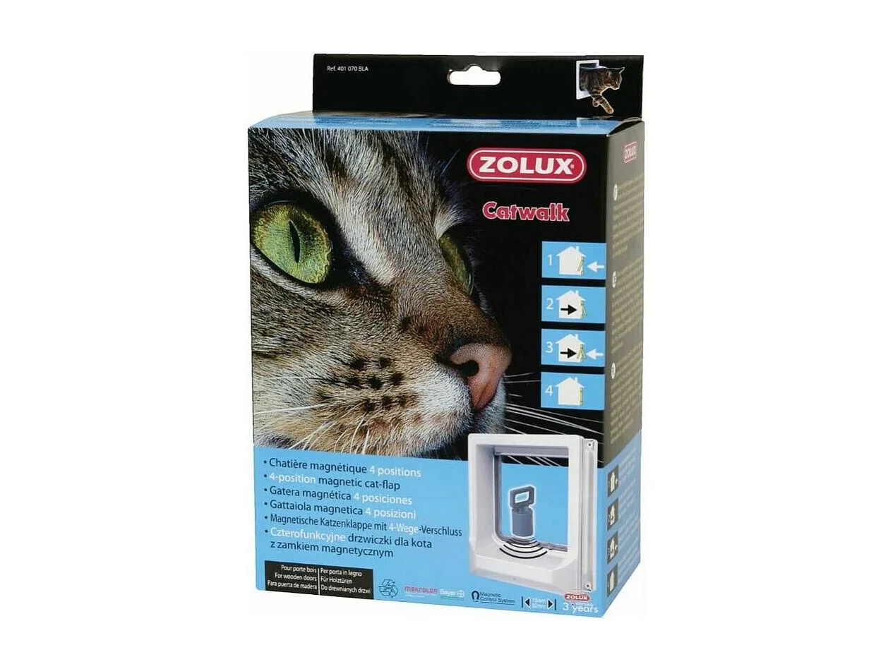 Magnetische 4-Wege-Katzenklappe Catwalk