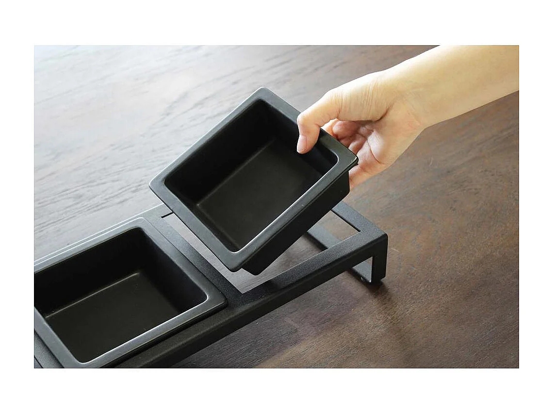 Cuenco de diseño doblemente elevado para el gato Tower