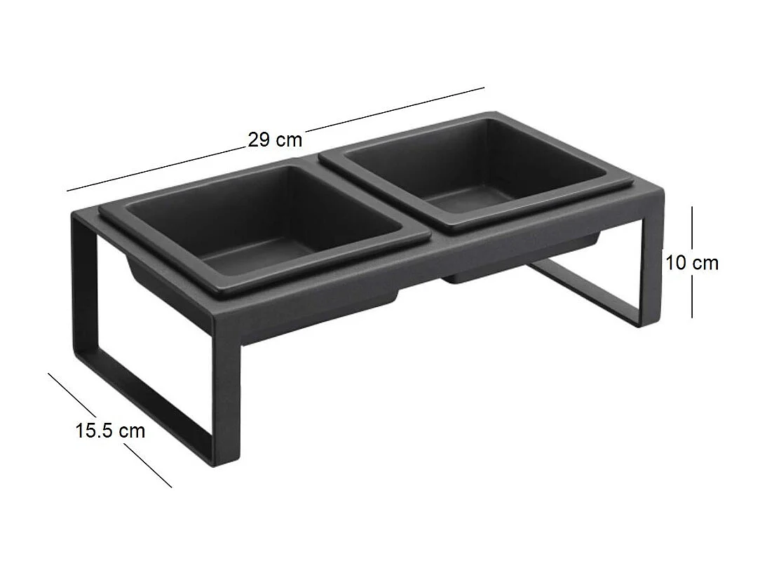 Hochliegende Katzennapf im Designstil "Tower"