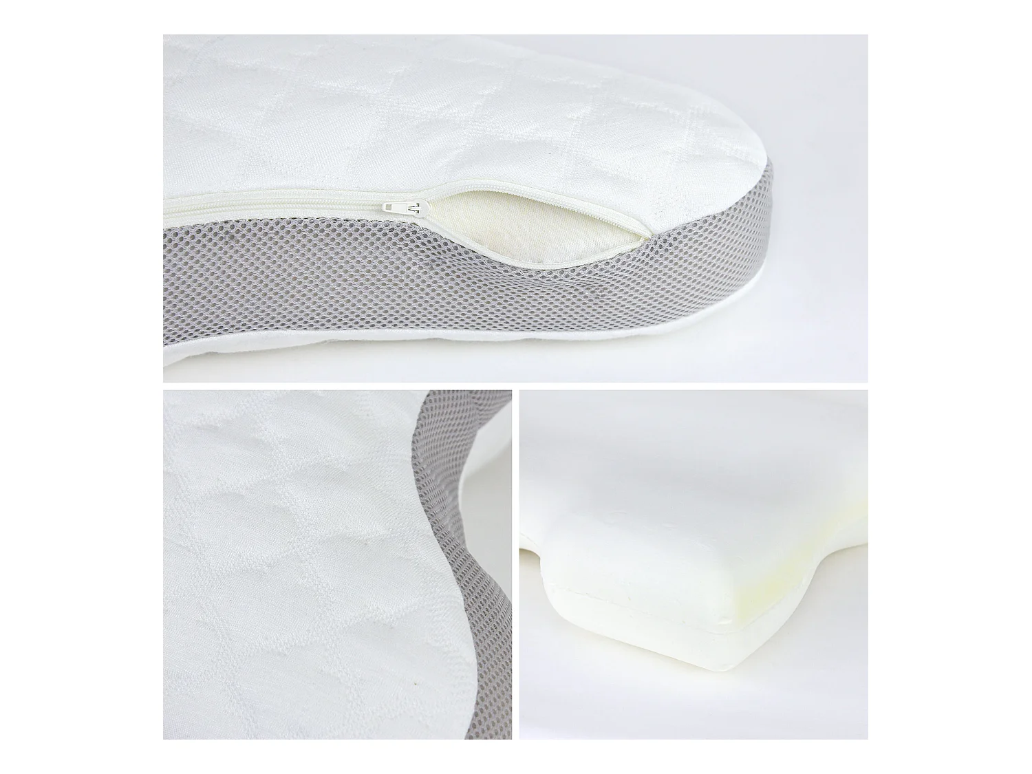 Oreiller ergonomique 55x42 cm VALLORIA mousse à mémoire de forme