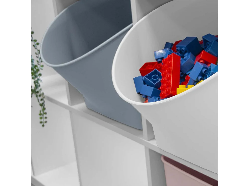 Bac à jouets Basic 32.5 x 42.5 x 31.5 cm Blanc