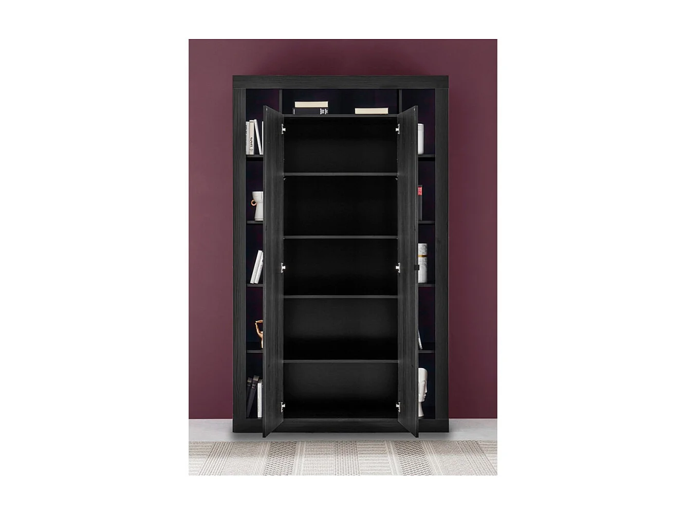 Bücherregal 2 Türen H217 cm - Rimini
