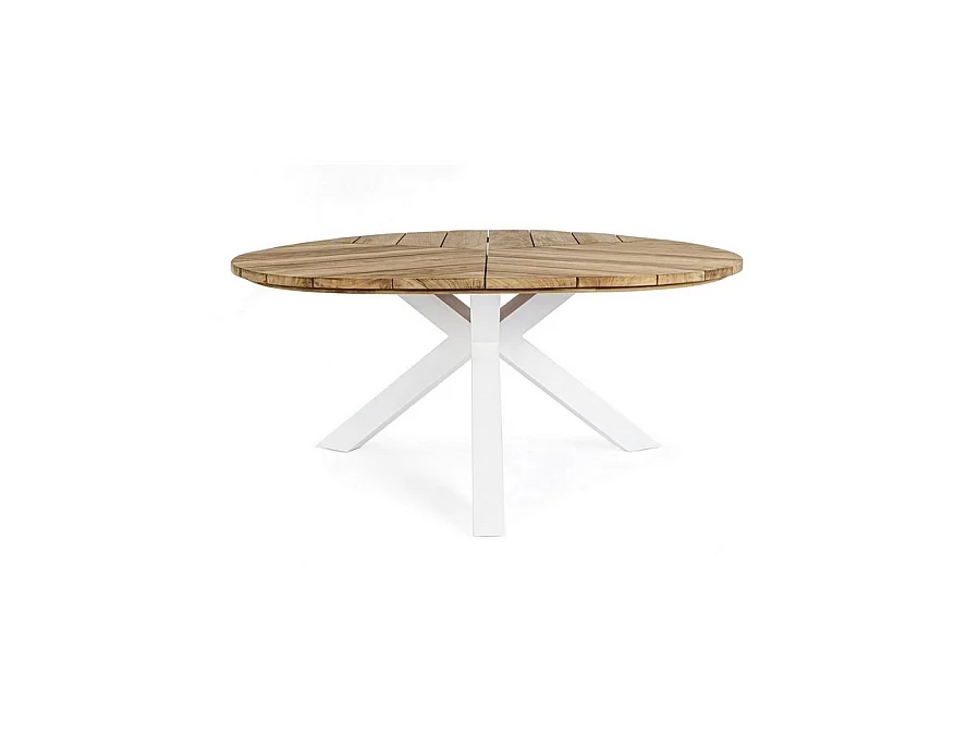 Table de jardin 8 places PALMDALE blanc