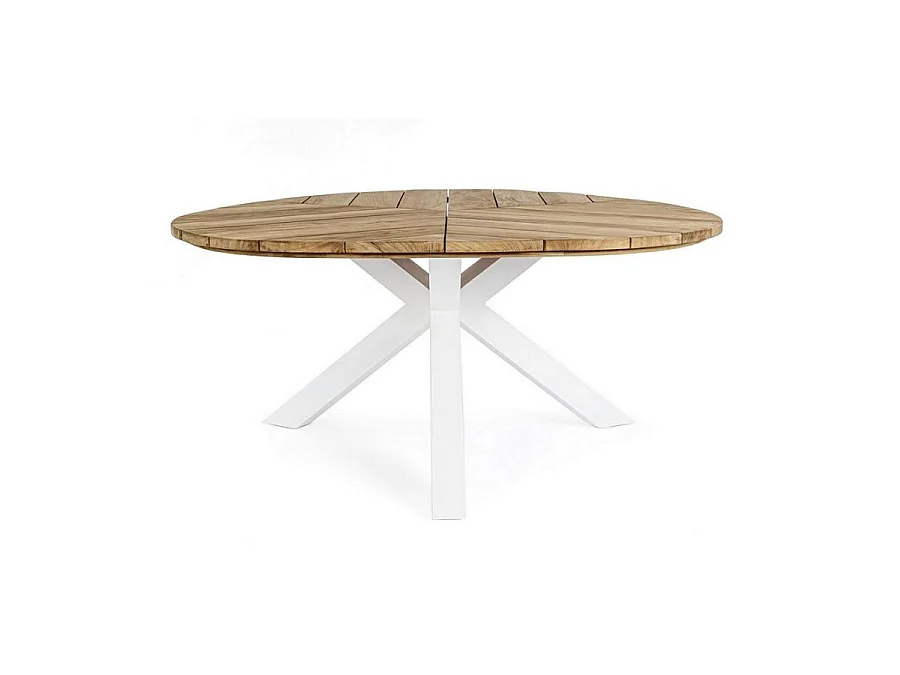 Table de jardin 8 places PALMDALE blanc