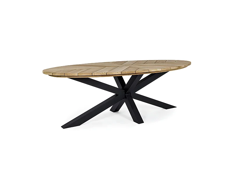 Table de jardin 10 places PALMDALE carbone